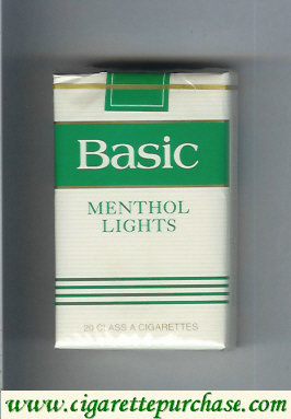 Basic Menthol Lights cigarettes soft box
